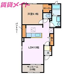 ピア−ニII 1階/-