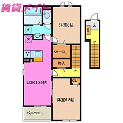 シュドゥ　リヴィエール　I 2階