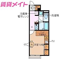 メゾン・テル・フロンタール 1Kの間取図画像