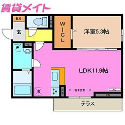 ディーシャンブル八田II 1階