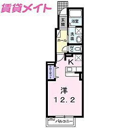 グラッド ワンルームの間取図画像
