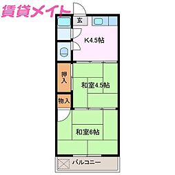 ハイツモリ 2階/-