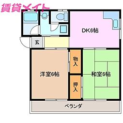 エターナル阿倉川 2階