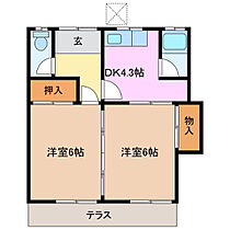 三重県三重郡川越町大字豊田（賃貸アパート2K・1階・37.95㎡） その2