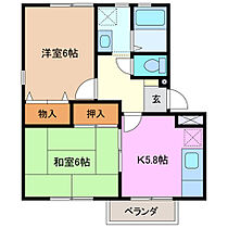 三重県桑名市星見ヶ丘５丁目（賃貸アパート2K・2階・43.00㎡） その2