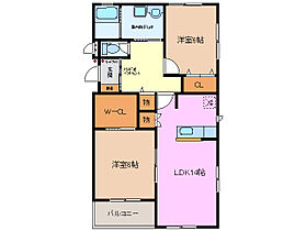 三重県桑名市大字福島（賃貸アパート2LDK・2階・68.11㎡） その2