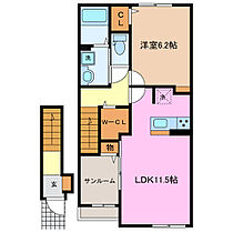 三重県桑名市大字額田（賃貸アパート1LDK・2階・50.96㎡） その2