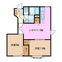 三重県桑名市星見ヶ丘７丁目（賃貸アパート2LDK・1階・53.51㎡） その2