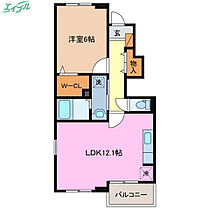 カーザ・エスペランサＡ  ｜ 三重県桑名市大字江場（賃貸アパート1LDK・1階・45.06㎡） その2