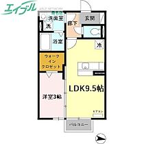 ドルチェ  ｜ 三重県桑名市大字西別所（賃貸アパート1LDK・2階・33.61㎡） その2