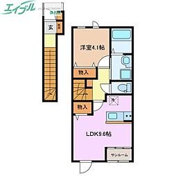 プラ　リジェール 2階