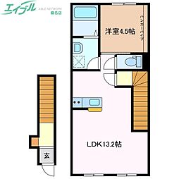 ソフィア 1LDKの間取図画像