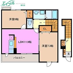 カーサ みずほ 2階/-