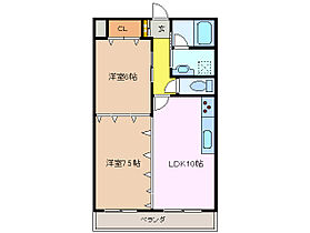 シャトレ桑名 205 ｜ 三重県桑名市大字東方（賃貸マンション2LDK・2階・50.98㎡） その2