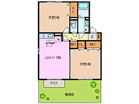 シェルクレール　五番館 102 ｜ 三重県桑名市大字星川（賃貸アパート2LDK・1階・62.10㎡） その2