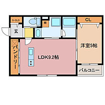 ADAN和泉 302 ｜ 三重県桑名市大字和泉（賃貸アパート1LDK・3階・37.25㎡） その2