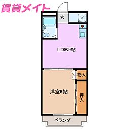 アークビレッジＡ棟 2階/-