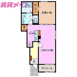 ラシア　III 1階/-