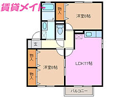 ソレイユ　Ｂ 2階