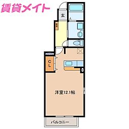 アーバンエスト ワンルームの間取図画像