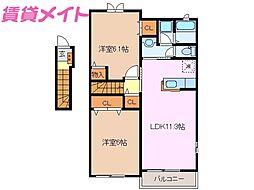 レイクサイドヴィラ・K 2階/-