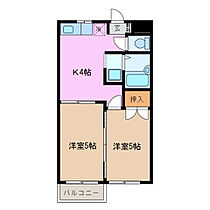 ラ・セルシオ 2B ｜ 三重県桑名市高塚町４丁目（賃貸アパート2K・2階・33.12㎡） その2