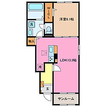 ライン　メゾン　II 105 ｜ 三重県桑名市長島町鎌ケ地（賃貸アパート1LDK・1階・50.01㎡） その2