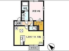 メゾン ピコ　B 101 ｜ 三重県桑名市陽だまりの丘７丁目（賃貸アパート1LDK・1階・40.43㎡） その2