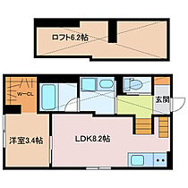 スマイシアAPARTMENT　西富田 102 ｜ 三重県四日市市西富田町（賃貸アパート1LDK・1階・32.45㎡） その2