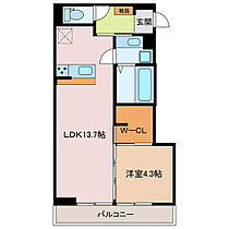 D-chambre掛樋 303 ｜ 三重県桑名市掛樋（賃貸アパート1LDK・3階・44.37㎡） その2