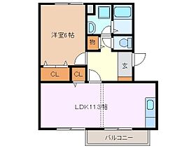 コーポラスアメニティI 105 ｜ 三重県四日市市下之宮町（賃貸アパート1LDK・1階・45.00㎡） その2