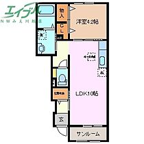 アーコンシェル　Ｃ  ｜ 三重県三重郡川越町大字南福崎（賃貸アパート1LDK・1階・41.68㎡） その2