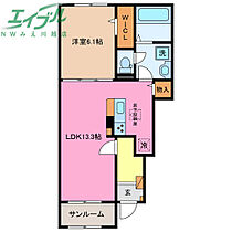 ブランドール樹IV　Ｂ  ｜ 三重県桑名市大字小貝須（賃貸アパート1LDK・1階・50.05㎡） その2