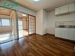 シティーハイツレインボーA棟 1階2DKのリビング/ダイニング