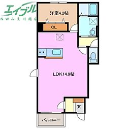 ベレッツァ四日市伊坂台 1階/-