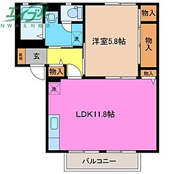 ハイネス21Ｂ 2階/-