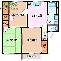 メゾンジュネス 2階