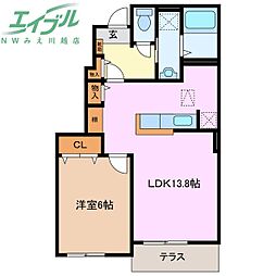 ラ　レコルト 1階/-