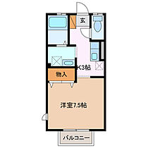 セレーナＫ 110 ｜ 三重県四日市市赤堀３丁目（賃貸アパート1K・1階・26.80㎡） その2