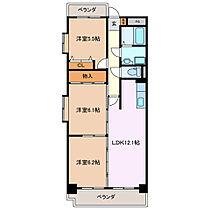 ブルーメ西浦 301 ｜ 三重県四日市市西浦２丁目（賃貸マンション3LDK・3階・65.08㎡） その2