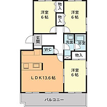 VIP-IN太平洋サウスヒルズ 307 ｜ 三重県四日市市西松本町（賃貸マンション3LDK・3階・70.90㎡） その2