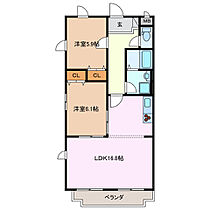 エスペランス和合 103 ｜ 三重県四日市市ときわ２丁目（賃貸マンション2LDK・1階・64.98㎡） その2