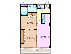 プルミエールジョア 202 ｜ 三重県四日市市城東町（賃貸マンション2LDK・2階・57.33㎡） その2