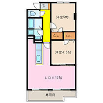 フォ・セート 103 ｜ 三重県四日市市石塚町（賃貸マンション2LDK・1階・57.60㎡） その2