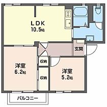 オーシャン城西 H 201 ｜ 三重県四日市市城西町（賃貸アパート2LDK・2階・50.60㎡） その2