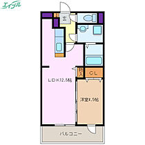 メゾンモンマルトル1  ｜ 三重県四日市市日永2丁目（賃貸マンション1LDK・1階・40.45㎡） その2