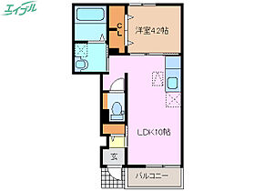 オーキッド日永  ｜ 三重県四日市市日永2丁目（賃貸アパート1LDK・1階・37.76㎡） その2