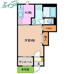 ラ・トレフル 1階/-