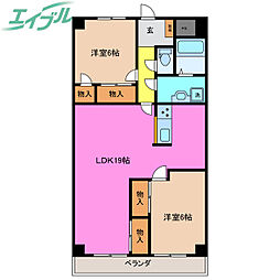 間取図画像 2LDK