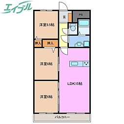 間取図画像 3LDK